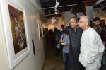 Gulzar at painting exhibition - epic on rock in cymroza, Mumbai on 15th April 2014